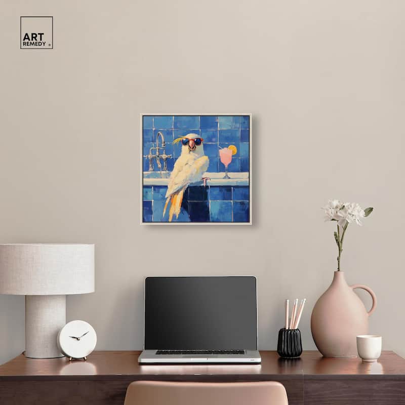 Relaxing Bird Canvas by Art Remedy
