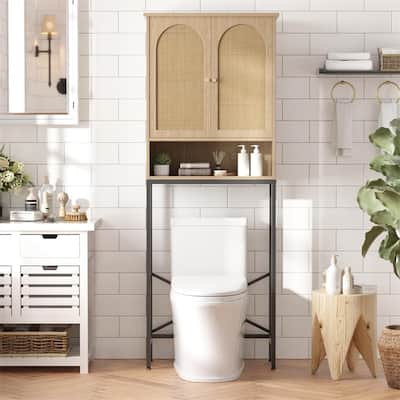 Over The Toilet Storage - 9.8"D x 23.6"W x 68.9"H