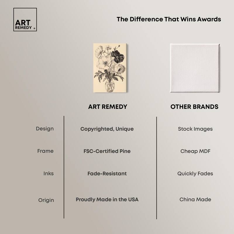 Herbarium's Hush II Canvas by Art Remedy, Gallery Wrapped