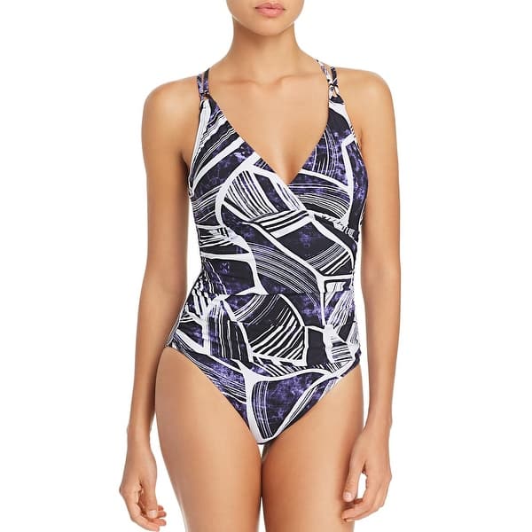 Shop La Blanca Womens Bali Hai Underwire Cross Back One Piece
