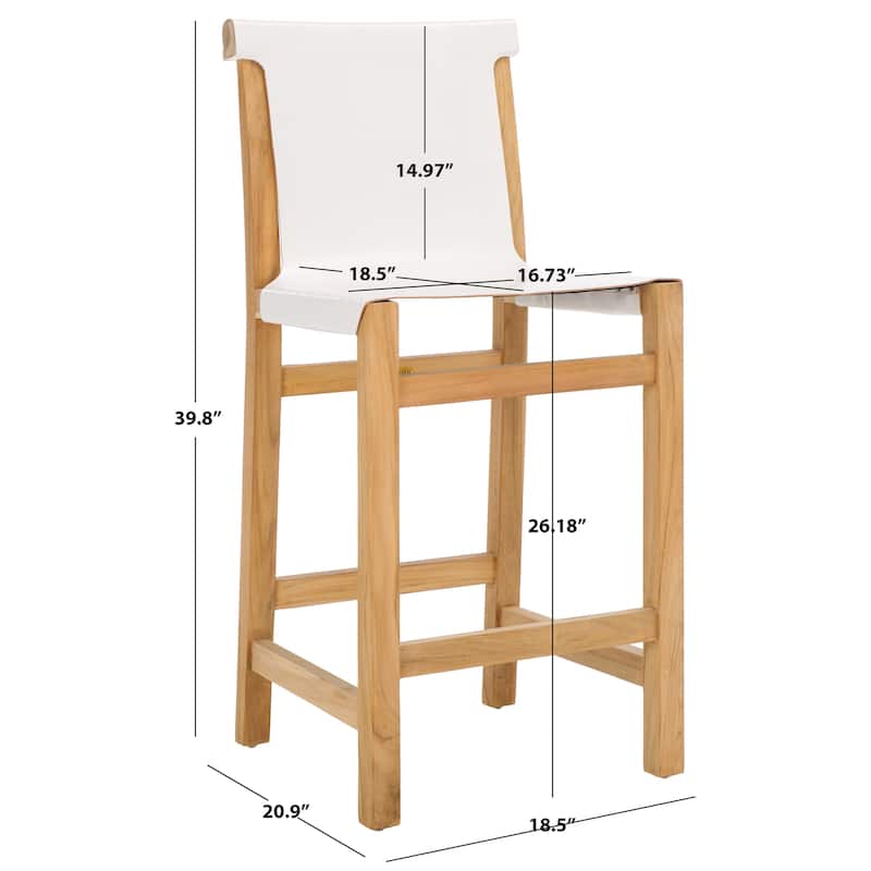 SAFAVIEH Arian 26-inch Counter Stool - 19"W x 21"D x 40"H