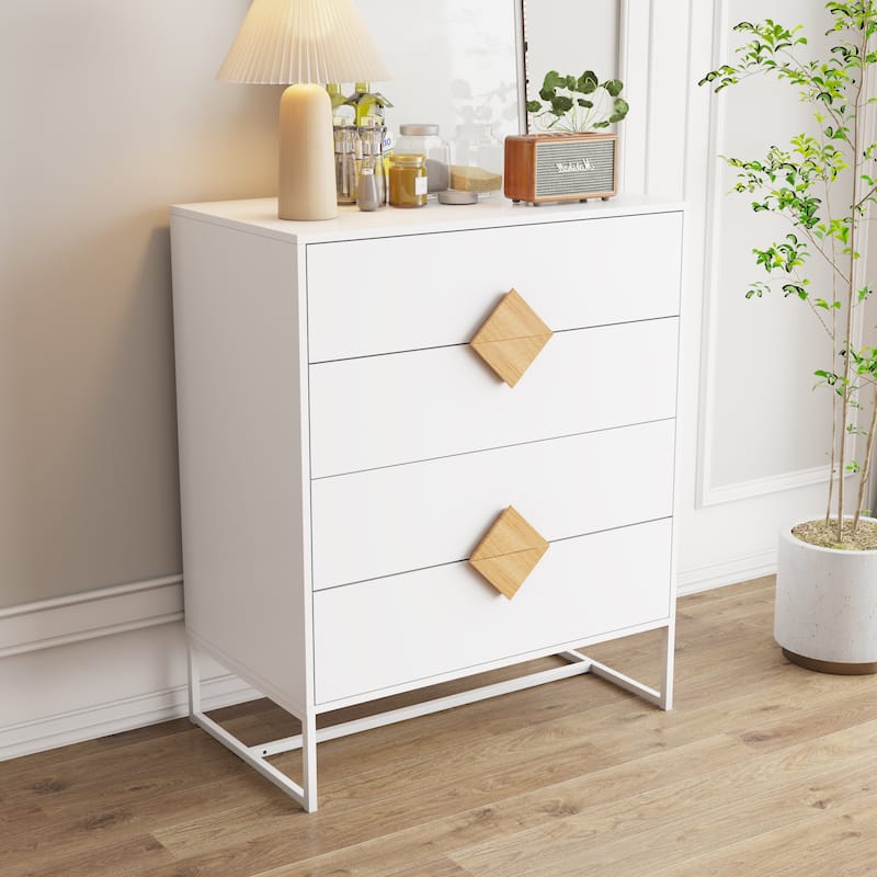 Bedroom 4 drawers dressers - White