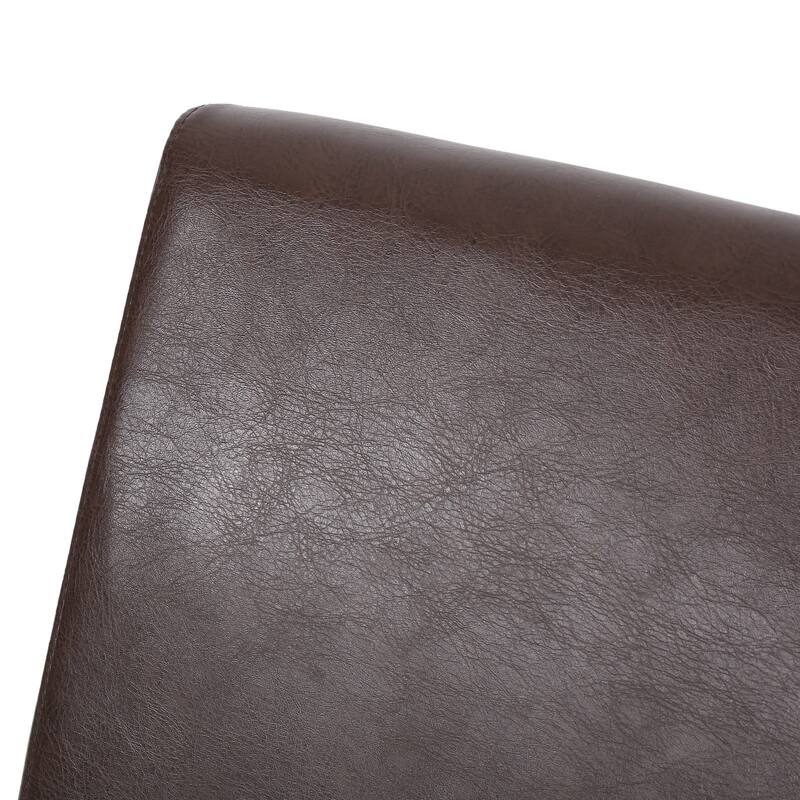 Modern Set of 2 Dining Chairs with Backrest Upholstered Seat, Rubberwood Legs for Dining Room Living Room and Bedroom