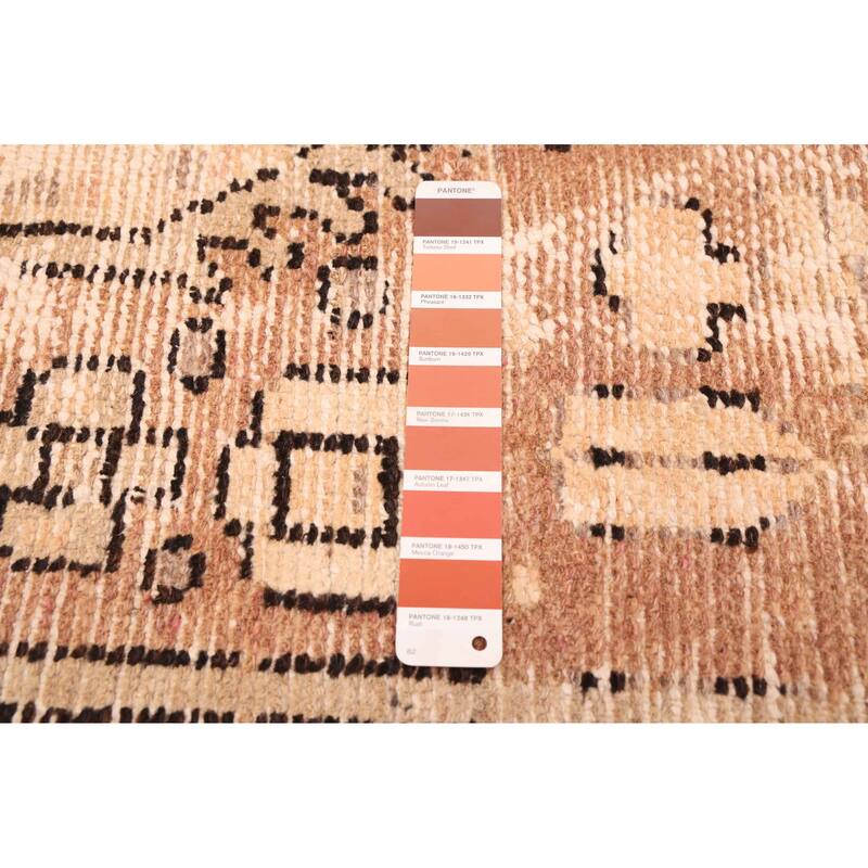 ECARPETGALLERY Hand-knotted Antalya Vintage Copper Wool Rug - 6'4 x 8'10