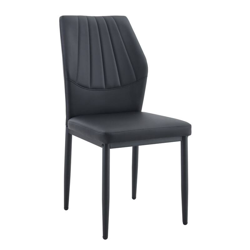 Ergonomic PU Dining Chair with Adjustable Stability, Perfectly blends comfort and elegance