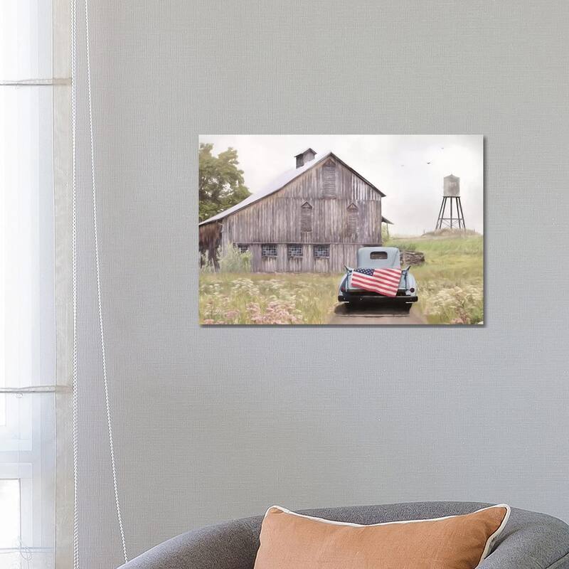 iCanvas "Flag on Tailgate" by Lori Deiter Canvas Print - 18x26x1.5