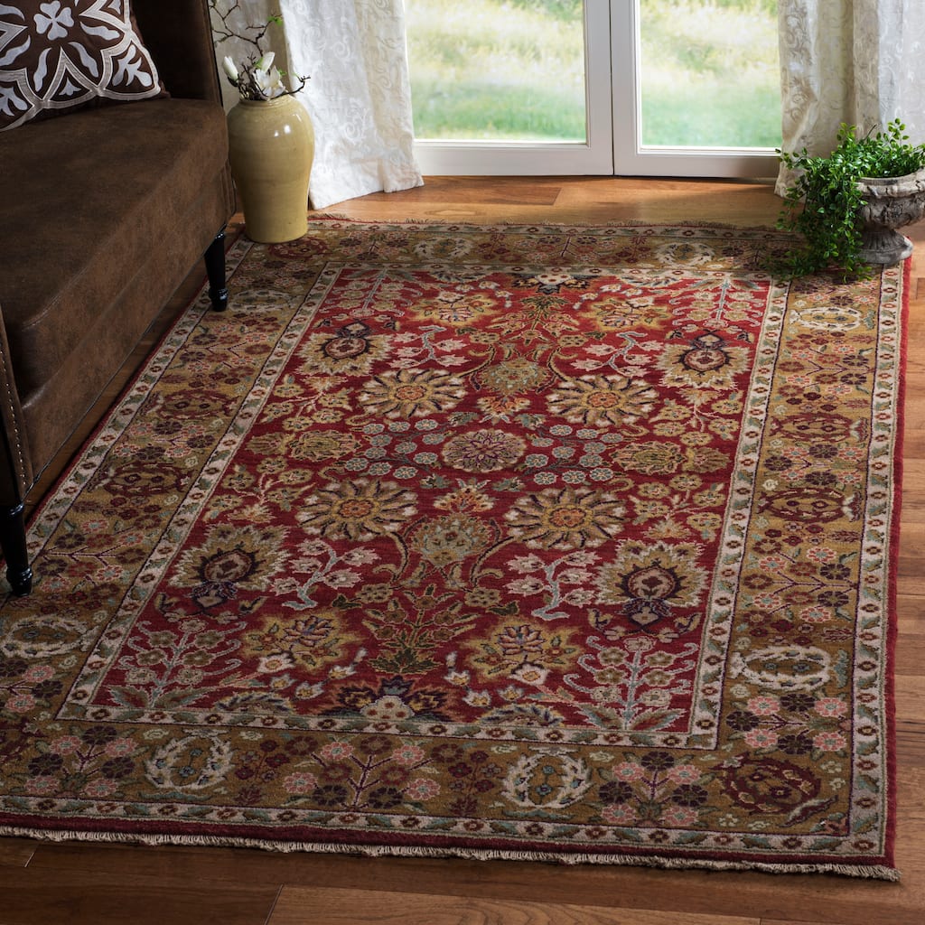 SAFAVIEH Couture Hand-knotted Old World Shigemi Traditional Oriental Wool Rug with Fringe