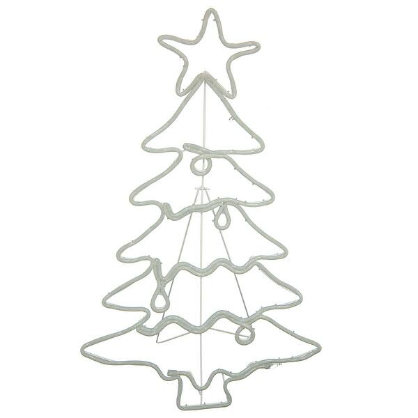 Sunnydaze LED Christmas Tree, IndoorOutdoor with Stand MultiColor