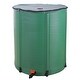 preview thumbnail 9 of 9, Green 66 Gallon Collapsible Green Rain Barrel for Water Collection - 23.6”L x 23.6”W x 34.6”H