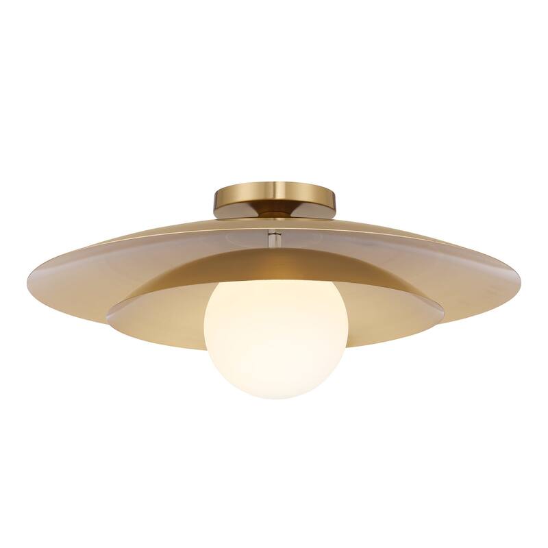 Savoy House 6-5564-1 Sherrer 20" Wide LED Semi-Flush Globe Ceiling