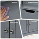 preview thumbnail 12 of 28, Gymax Bathroom Storage Cabinet w/Drawer Shelf Cupboard Floor Cabinet - See Details