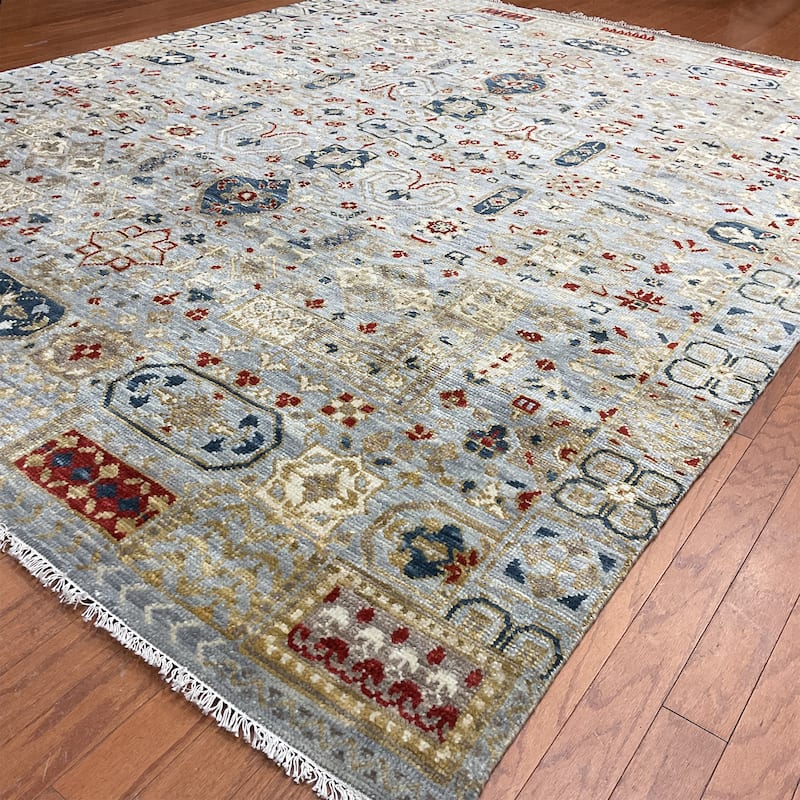 HERAT ORIENTAL Handmade Indo Mamluk Wool Rugs - 8' x 10'2"