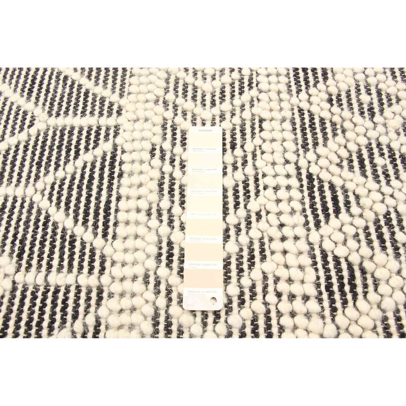 ECARPETGALLERY Braid weave Sienna Cream Wool Rug - 4'11 x 7'1