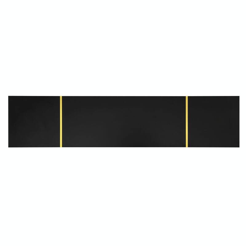 70.9'' Modern Entertainment Center, LED Lights, 2 Shelves, 2 Drawers & Metal Legs