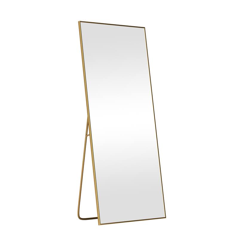 Aluminum Alloy Fine Edge Right Angle Full Length Mirror