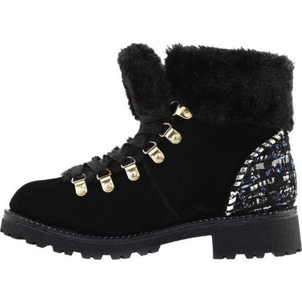 womens black fur lined boots