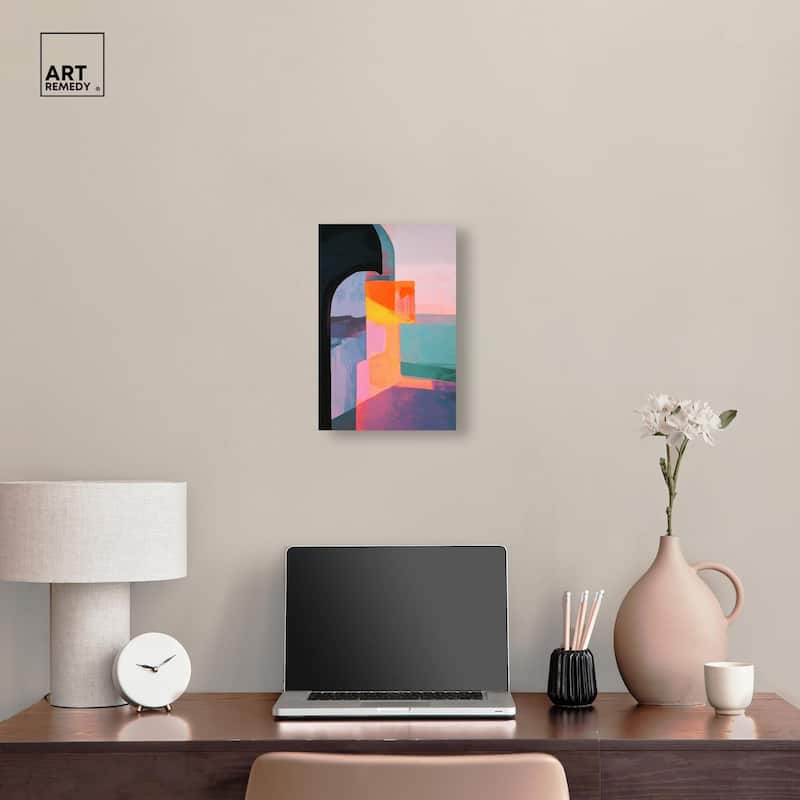 Color Blocks III Canvas by Art Remedy, Gallery Wrapped