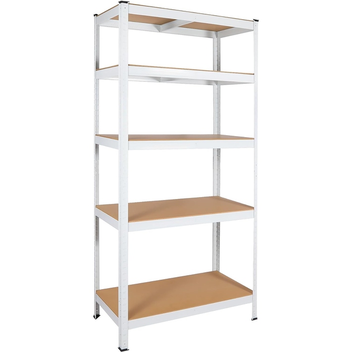 White heavy duty shelving 2025