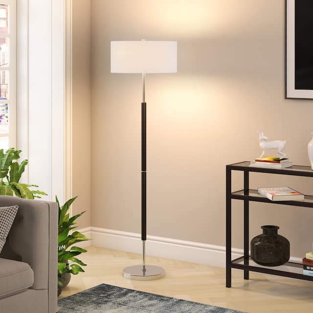 Silver Orchid Gotho Pedestal Contemporary Floor Lamp
