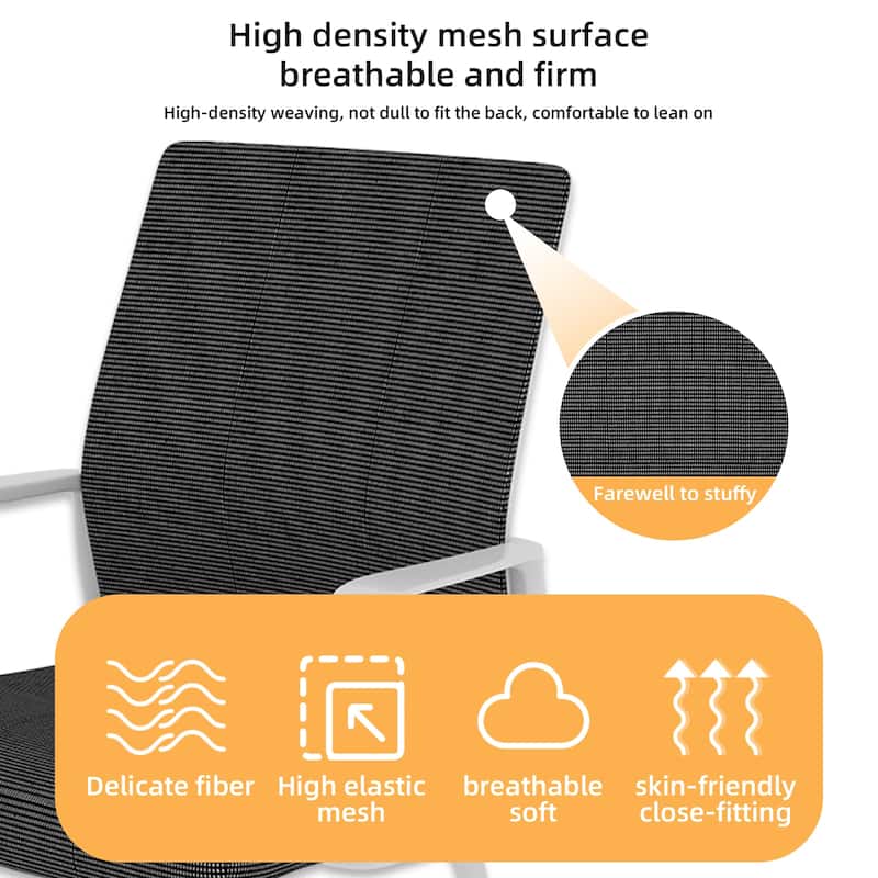 Roomfitters Minimalist Modern Office Chair - Metal Frame, Soft & Comfortable, Home & Office Use