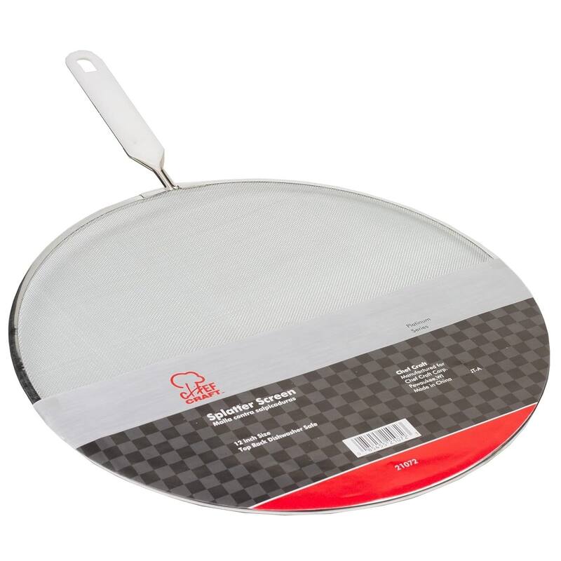 Chef Craft 12-Inch Stainless Steel Fine Mesh Grease Splatter Screen
