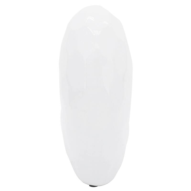 Modern Geometric Heart Sculpture - Ceramic Decorative Object