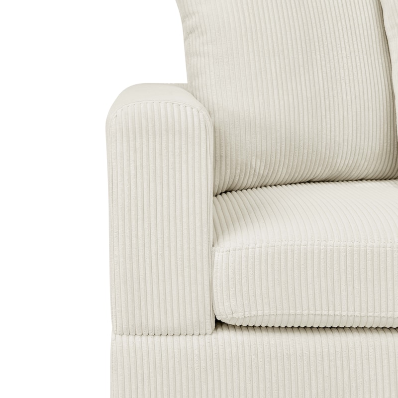 Haven Modular Corduroy Sectional - 6 Piece - 75" D x 116.5" W x 36" H