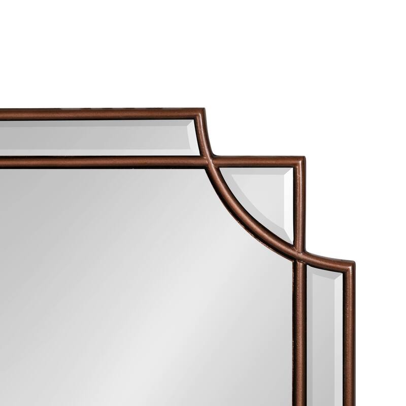 Kate and Laurel Minuette Traditional Decorative Framed Wall Mirror - 18x24 - Bronze