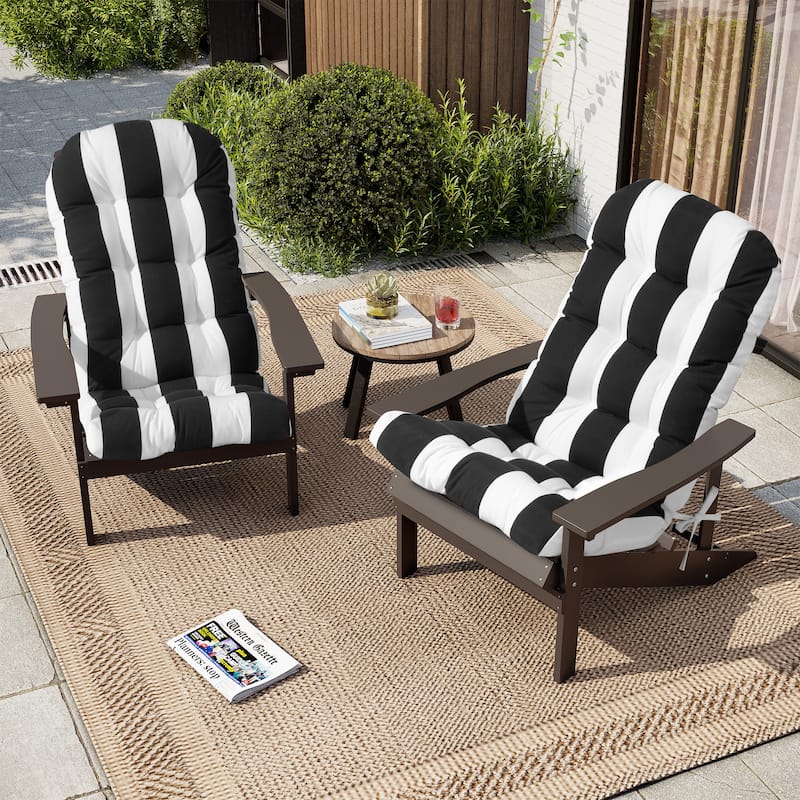 Outdoor Adirondack Chair Cushion Rocking Chair Cushions Thickened Patio Chair Pad with Sunbrella