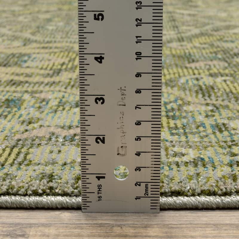 Style Haven Adalynn Vintage Medallions Green/Gold Area Rug