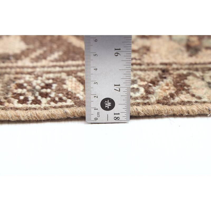 ECARPETGALLERY Hand-knotted Antalya Vintage Brown Wool Rug - 3'6 x 9'6