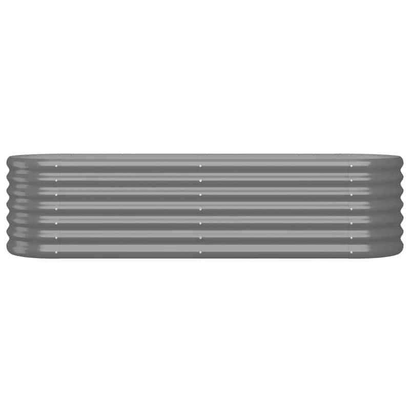 vidaXL Garden Raised Bed Patio Outdoor Raised Planter Box Powder-coated Steel