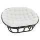 preview thumbnail 21 of 21, 65-inch by 48-inch Solid Twill Double Papasan Cushion (Cushion Only) Natural