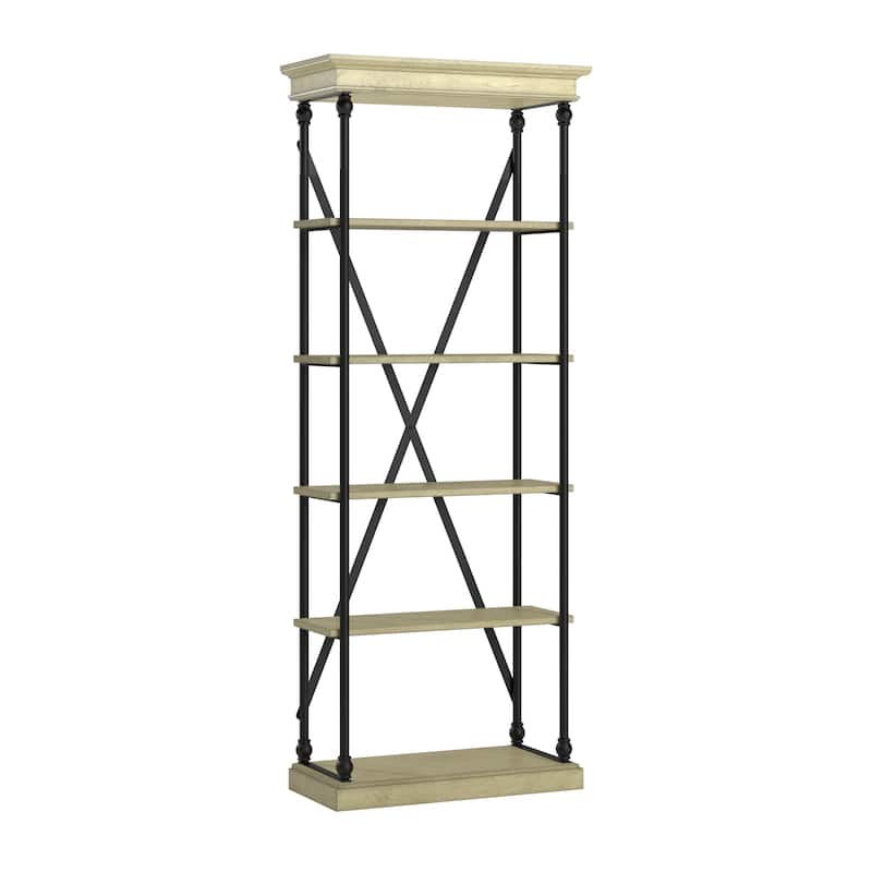 Barnstone Cornice Etagere Bookcase by iNSPIRE Q Artisan - Ivory White