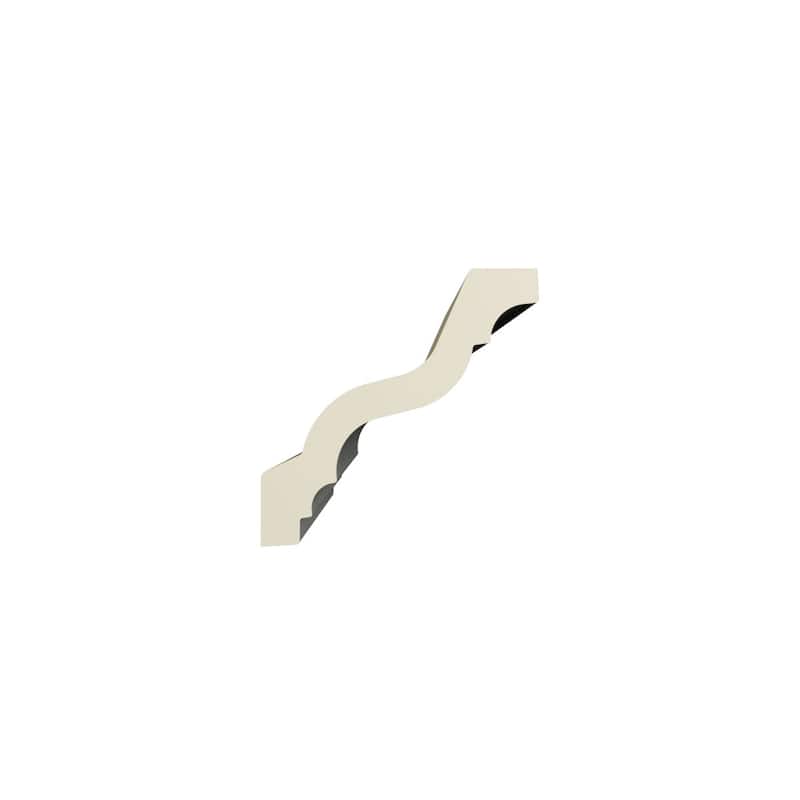 2 3/4"H x 2 3/4"P x 3 7/8"F x 96"L Sawyer Crown Moulding - 1-Pack