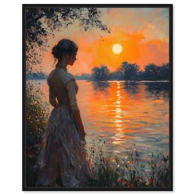 Sunset Pond Canvas by Art Remedy
