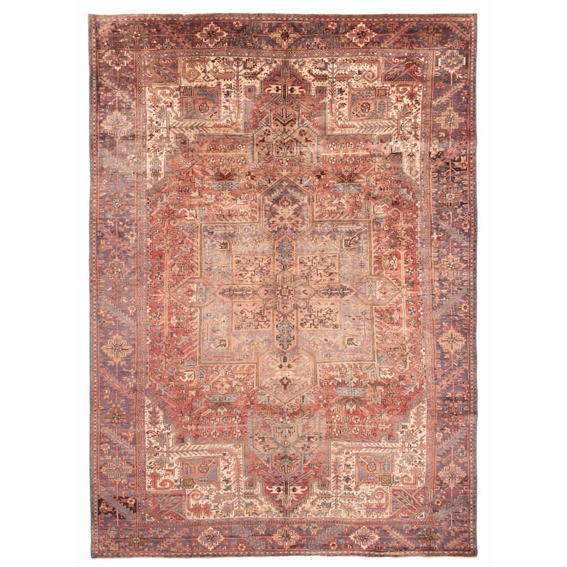 ECARPETGALLERY Hand-knotted Sarabi Red Wool Rug - 9'4 x 13'0