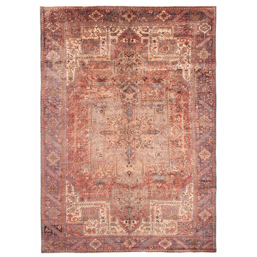 ECARPETGALLERY Hand-knotted Sarabi Red Wool Rug - 9'4 x 13'0