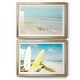 preview thumbnail 1 of 31, Padre Island Shore Birds Premium Framed Print - Ready to Hang 18.5X24.5 - Gold