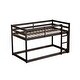 preview thumbnail 33 of 33, Elegance & Versatile Utilization Twin over Twin Wooden Loft Bed with Ladder