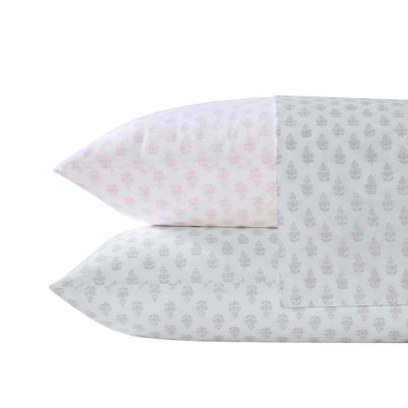 Laura Ashley Printed Cotton Percale Sheet Set