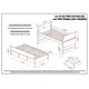 preview thumbnail 15 of 42, Taylor & Olive Begonia Twin Bed with Twin Trundle & 3 Built in Drawers