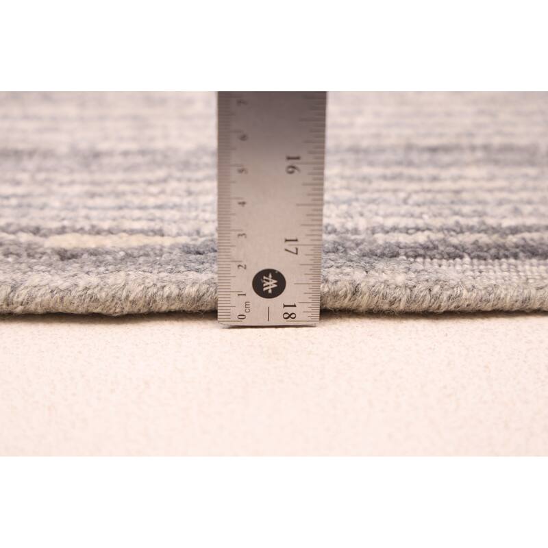 ECARPETGALLERY Hand Loomed Elysian Grey Silk Rug - 7'11 x 9'10