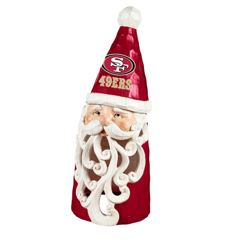 San Francisco 49ers Santa LED Garden Statuary, 26"