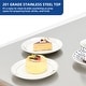 preview thumbnail 5 of 14, Moasis Solid Wood Bar Cart Grill Table Stainless Steel Top for Patio Kitchen Island