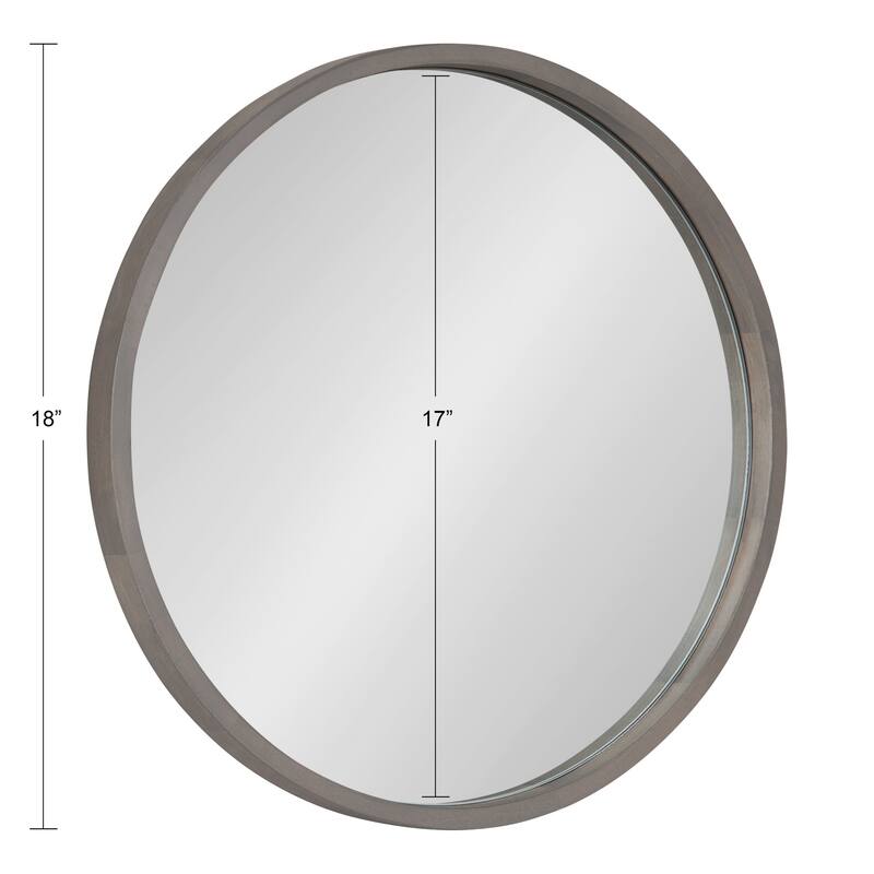 Kate and Laurel Valenti Round Framed Mirror