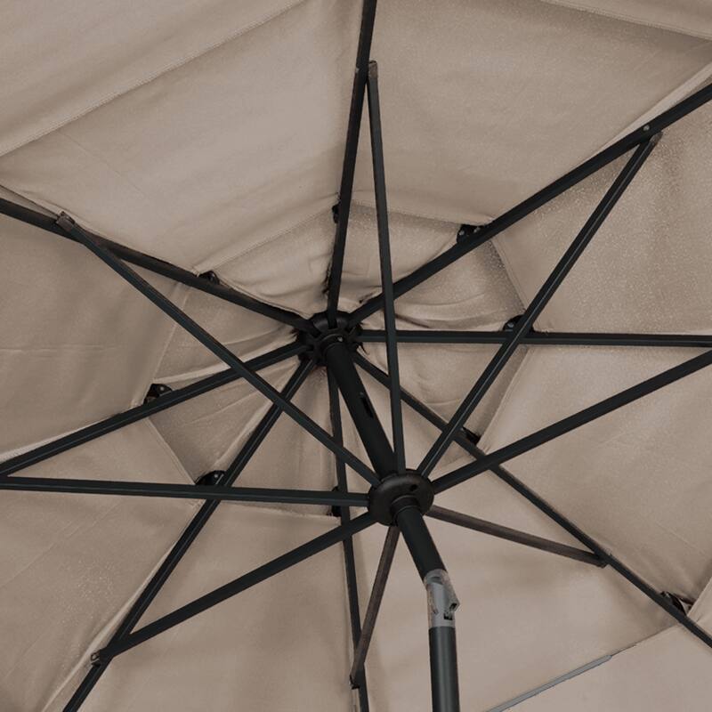 Ainfox 10ft Patio Umbrella 3-tier Outdoor Umbrella Without Base