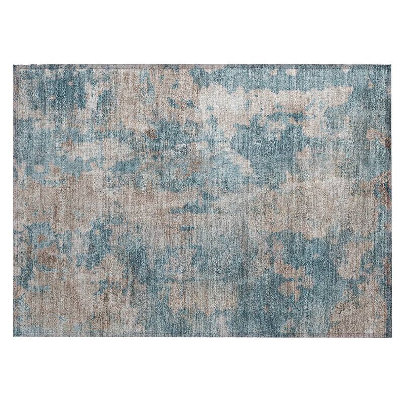 Alfina Unique Abstract Weather Resistant Classic Meets Modern Outdoor Rug