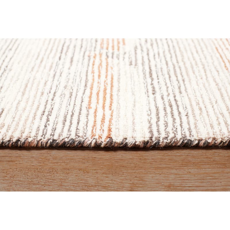 Terra by Obeetee Shadows Strata Multi Rug - Straw Stripe - 8'9" x 11'9"
