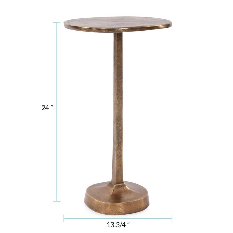 Allan Andrews Brass Cast Aluminum Martini Table